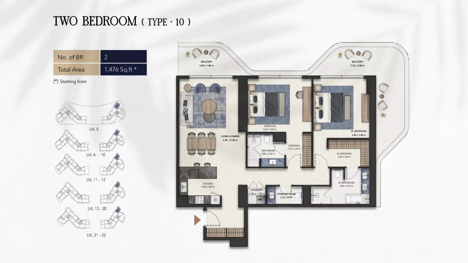 2 BR - Type B